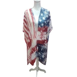 NWT USA/Stars and Stripes Coverup/Kimono